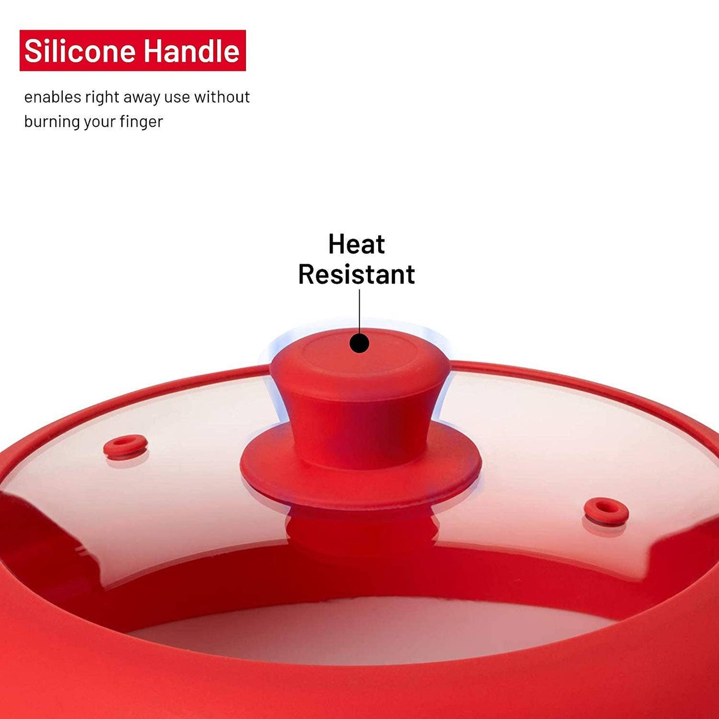 Microwave Glass Plate Cover Lid - Vented and Collapsible Bezrat
