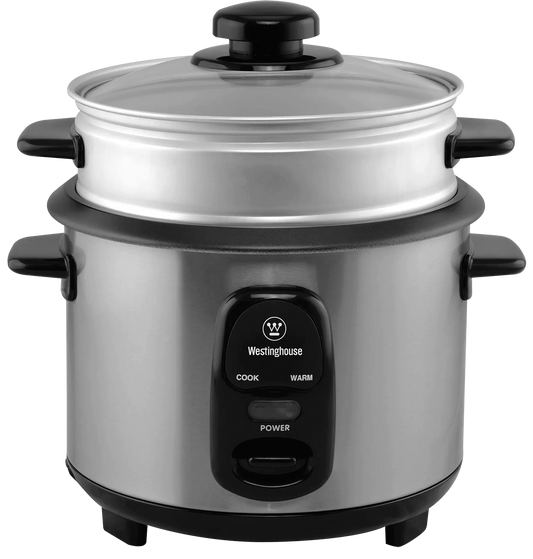 5 Cup Rice Cooker with Steamer, Scoop & Measuring Cup, Promo Westinghouse