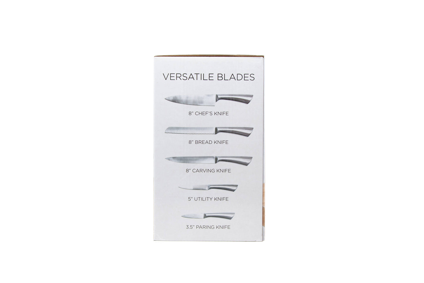 5-Piece Stainless Steel Knife Set with Stand YOUZEY
