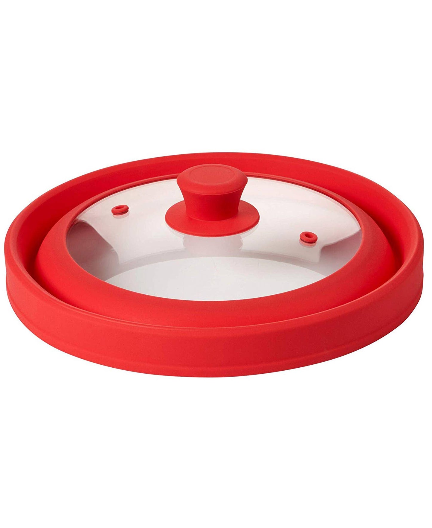 Microwave Glass Plate Cover Lid - Vented and Collapsible Bezrat
