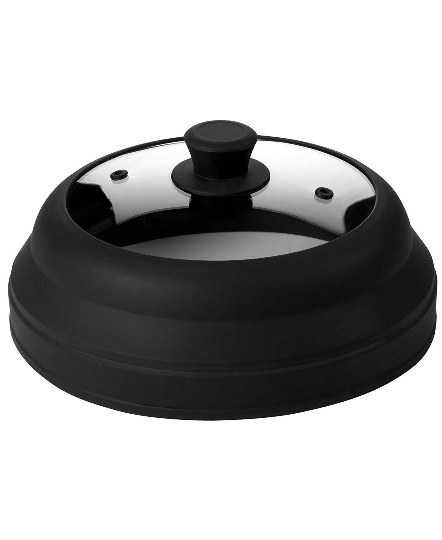 Microwave Glass Plate Cover Lid - Vented and Collapsible Bezrat