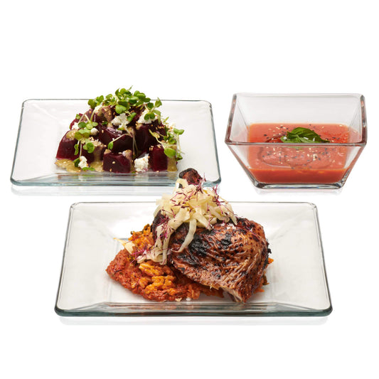 Glass Dinnerware Set