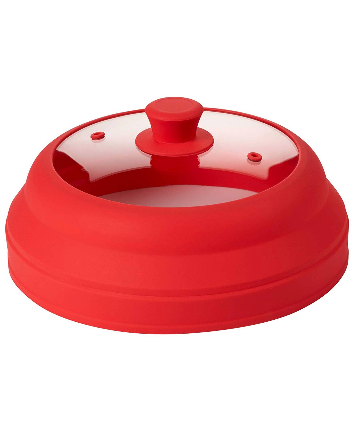 Microwave Glass Plate Cover Lid - Vented and Collapsible Bezrat