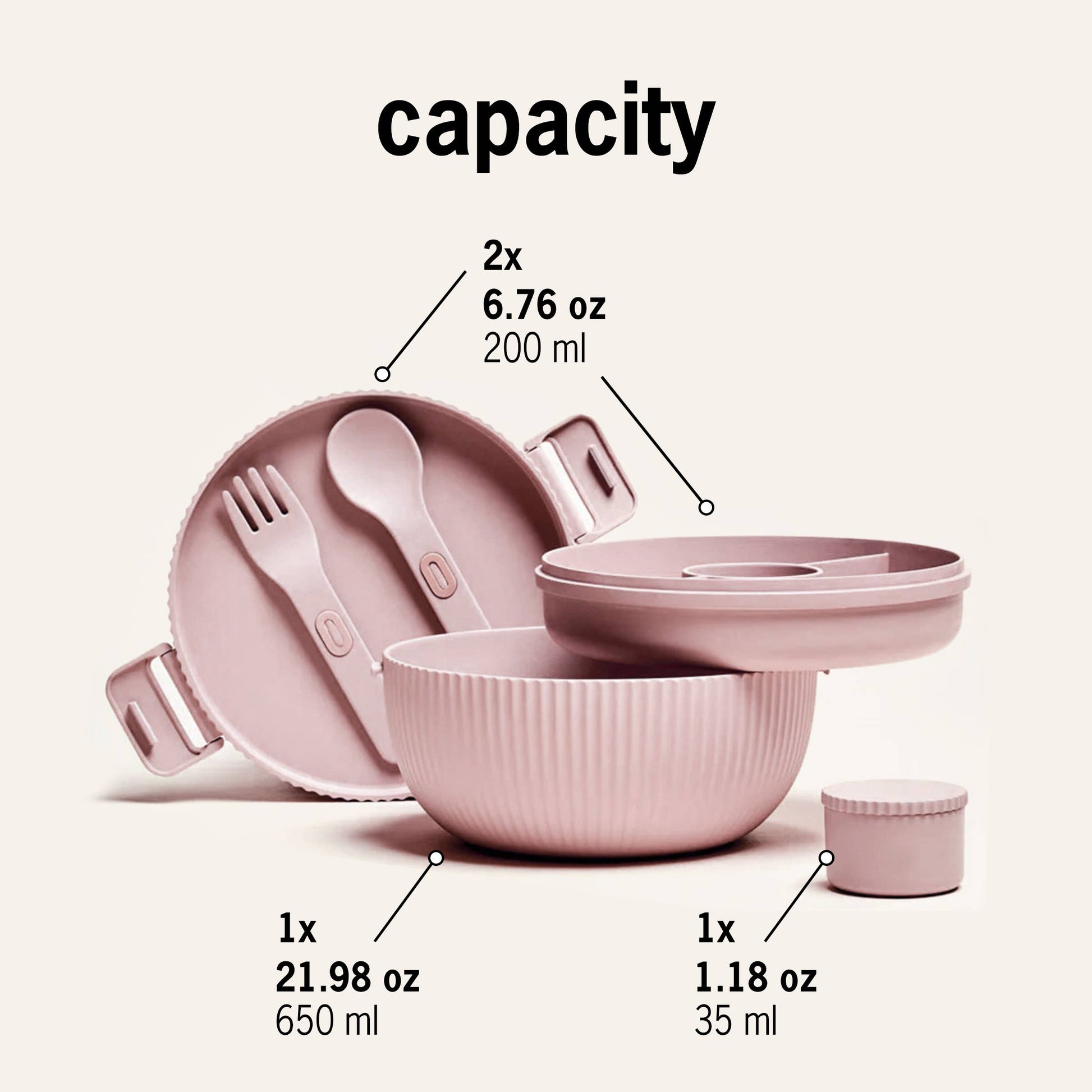 plant deluxe bowl: Dusty rose Brainstream USA