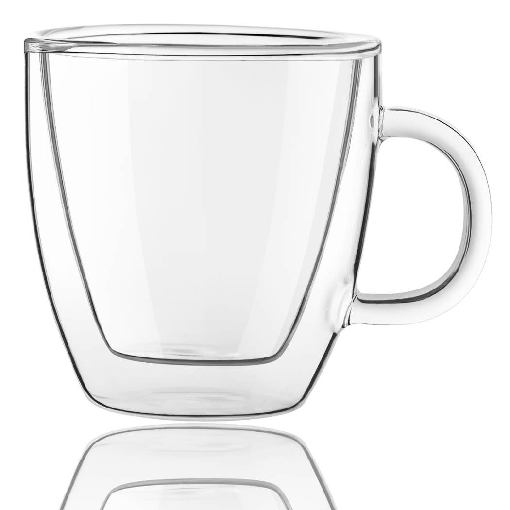 JoyJolt - Savor Double Wall Espresso Glasses, 5.4 oz Set of 2: Borosilicate Glassware -  Especially Kitchens