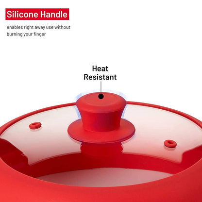 Microwave Glass Plate Cover Lid - Vented and Collapsible Bezrat