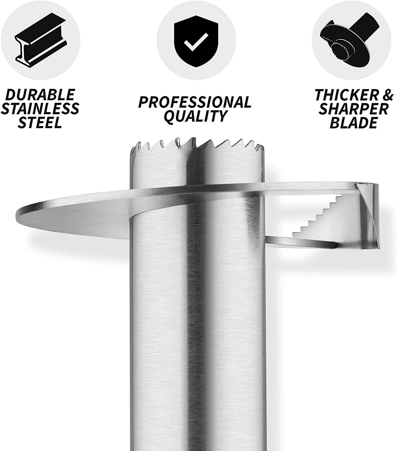 Zulay Kitchen - Pineapple Corer & Slicer Tool: Black Zulay Kitchen