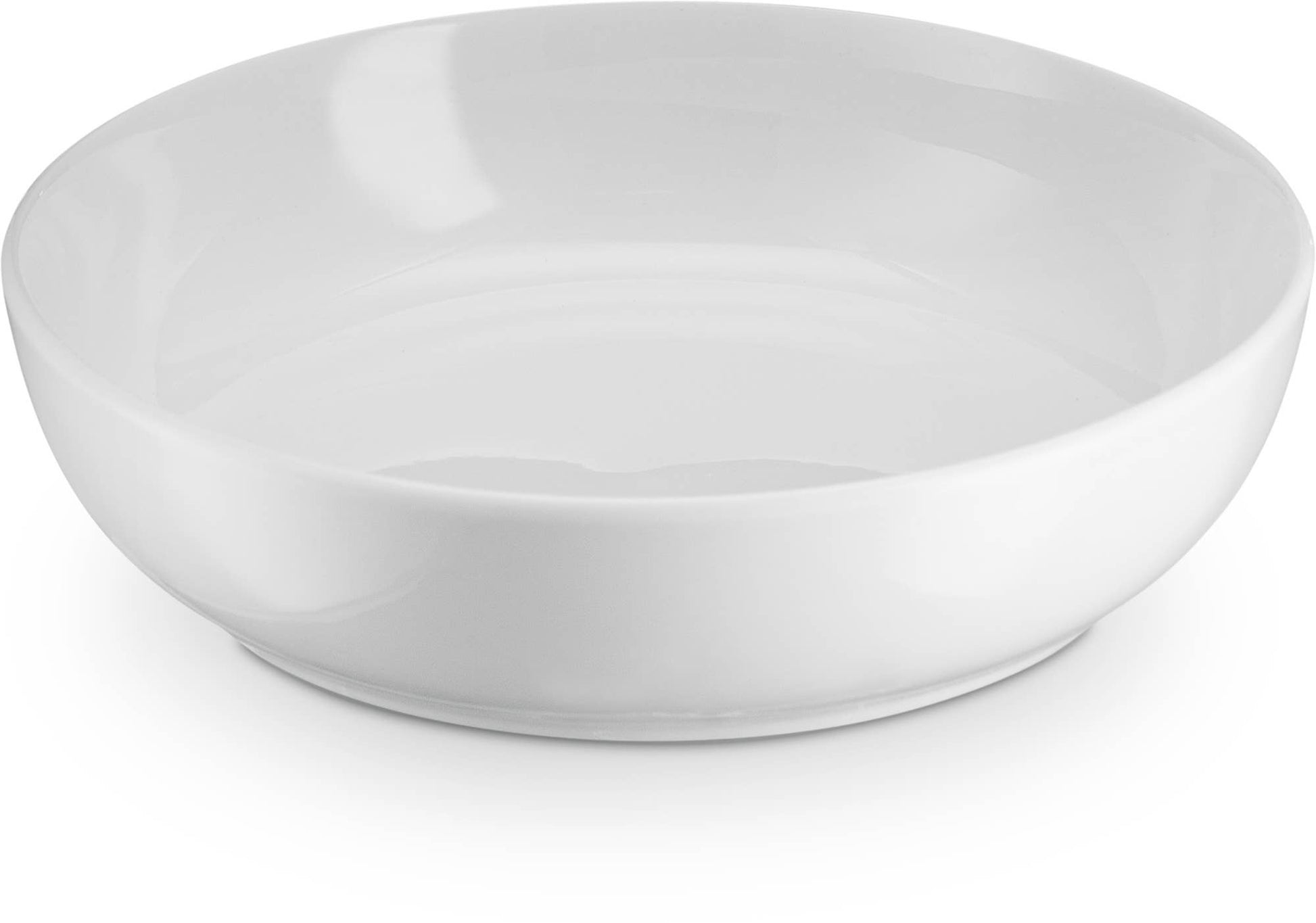 Kook Ceramic Pasta Bowls, 40 oz, White, Set of 6 Kook