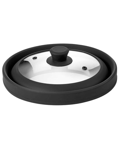 Microwave Glass Plate Cover Lid - Vented and Collapsible Bezrat