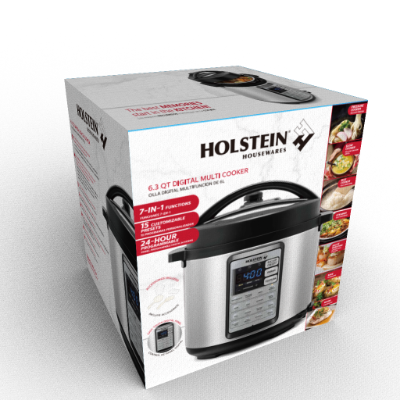 Holstein Housewares - 6.3qt Digital Multi Cooker: Black Holstein Housewares