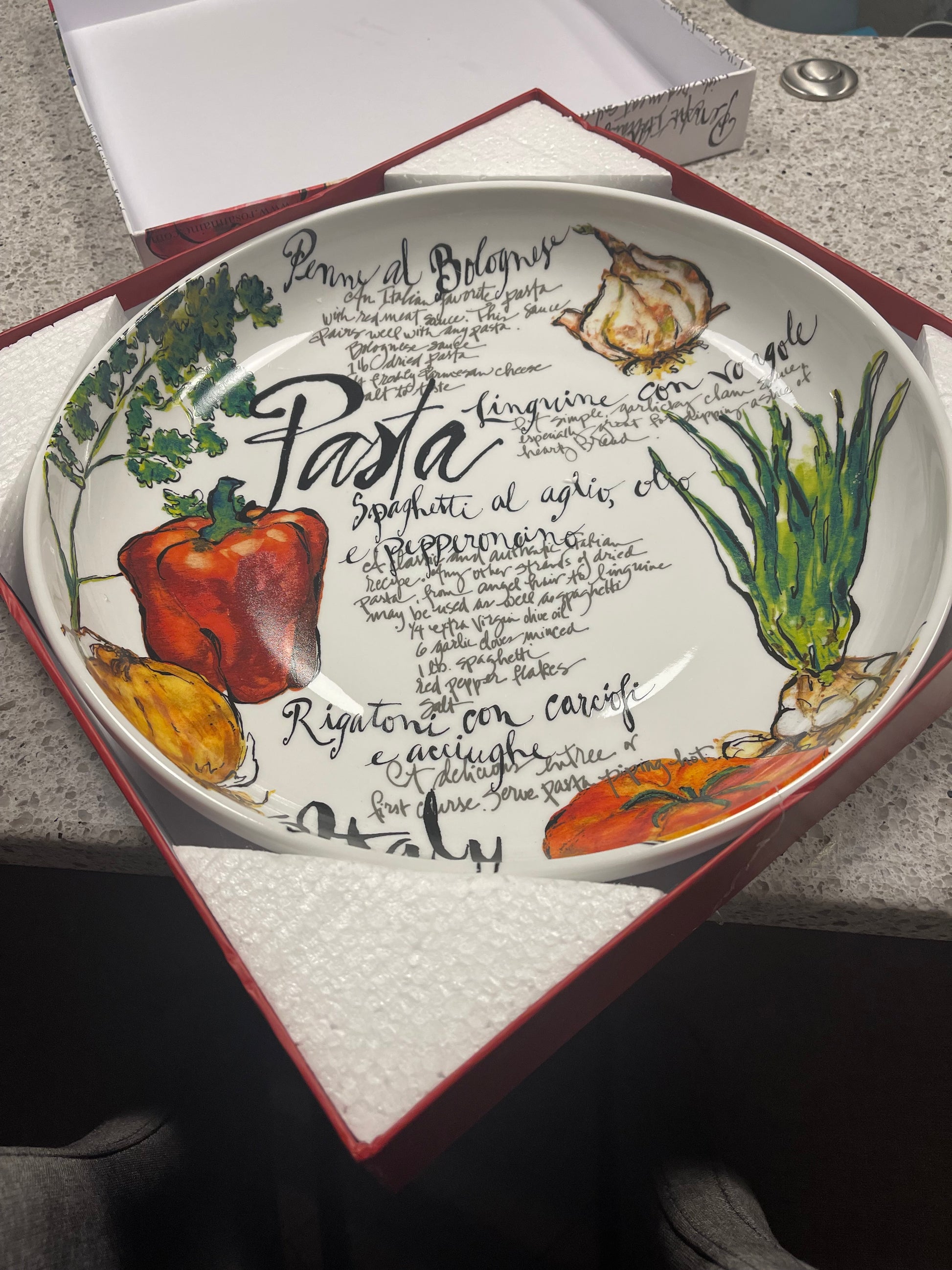 Pasta Italiana Serving Bowl 