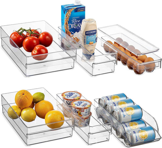 Alpine - Refrigerator Organizer Bins [Set of 6] Egg/Can Storage Alpine