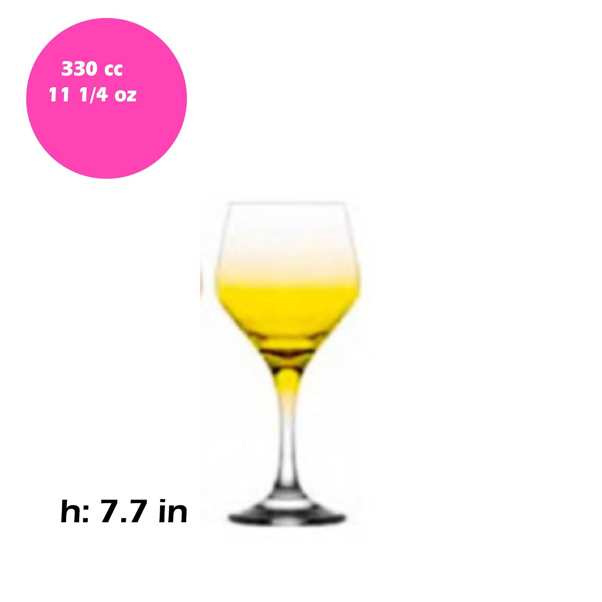 Hakan - LAV Painted Wine Glass Set, 6 Pcs, 11.25 Oz (330 cc) -  Especially Kitchens