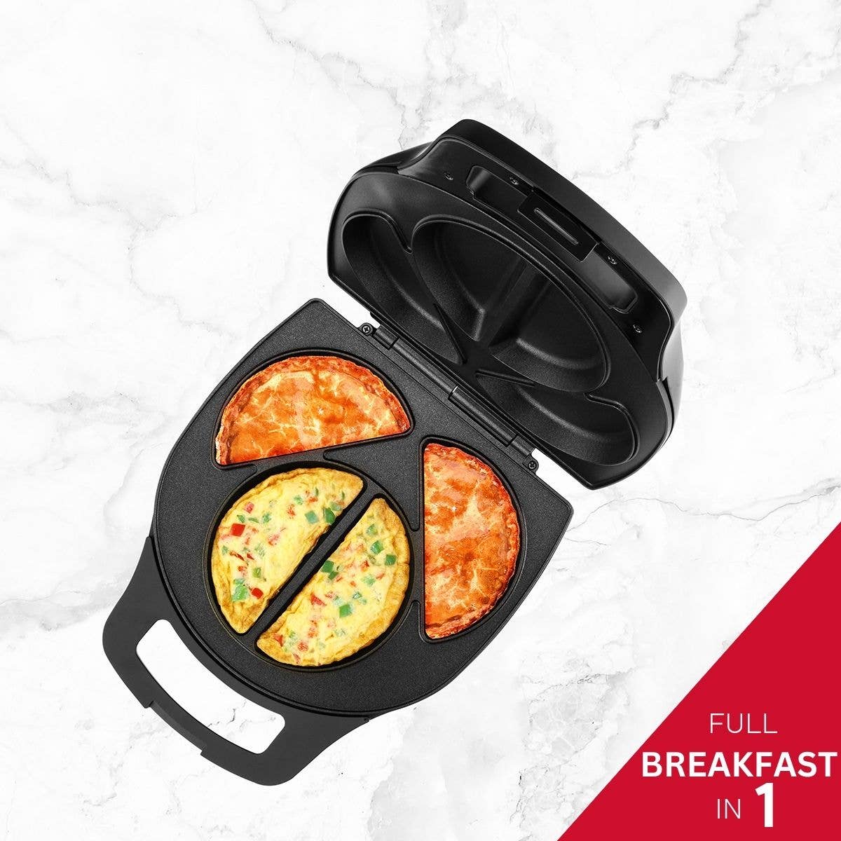 Holstein Housewares - 4-SECTION OMELET MAKER Holstein Housewares