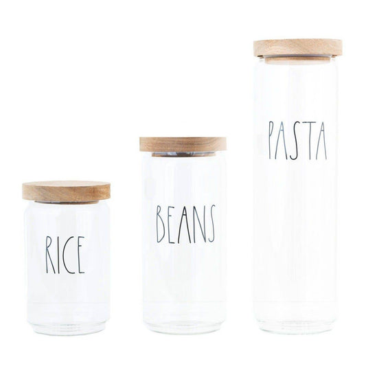 Rae Dunn Glass Cookie Canister 