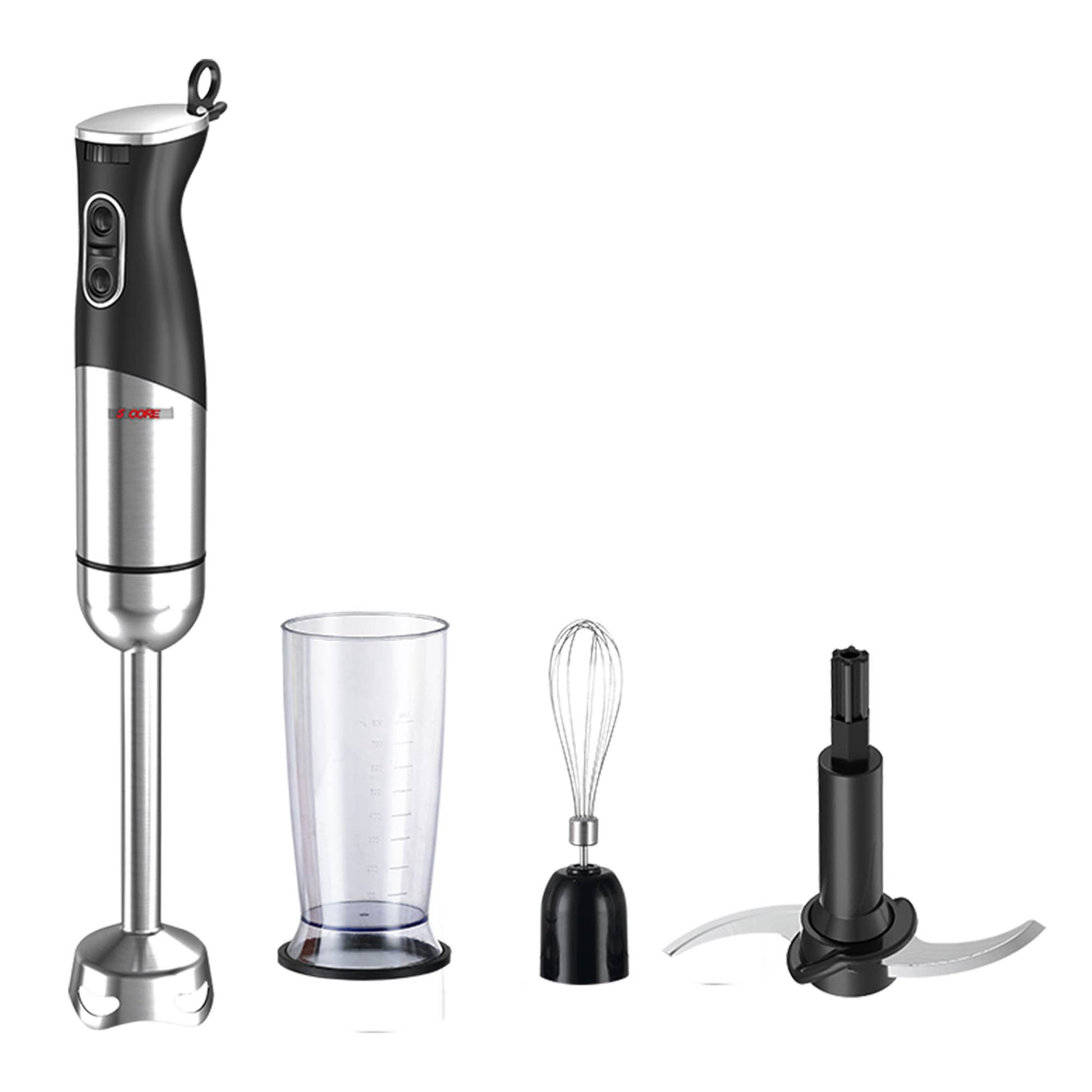 5 Core Inc. - 5 Core Immersion Blender Handheld 500W w 800ml Mixing Beaker 5 Core Inc.